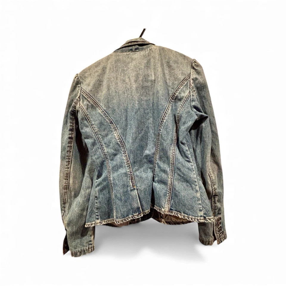 Vintage 90s Ralph Lauren Polo Jeans Co. Denim Jacket Women’s Small Hong Kong - Image 2 of 4