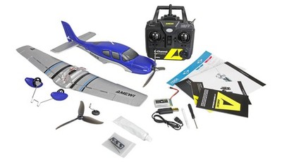 Amewi Cirrus SR22 Brushless RC Flugzeug RTF Blau
