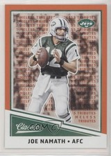 2017 Panini Classics Legends Timeless Tributes Orange /25 Joe Namath HOF 9o3