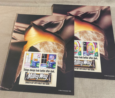 Mars Milky Way Candy bar pair Magazine Print Ads 1995 Things Look Better After D