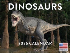 Dinosaur Calendar 2026 Kids Monthly Wall Calender 12 Month 12x18