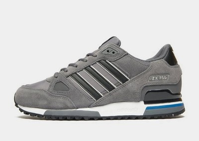 Adidas ZX 750 Men's Size 6.5 Sneaker Shoes Gray Black Suede Lace-Up Shoes GZ1913