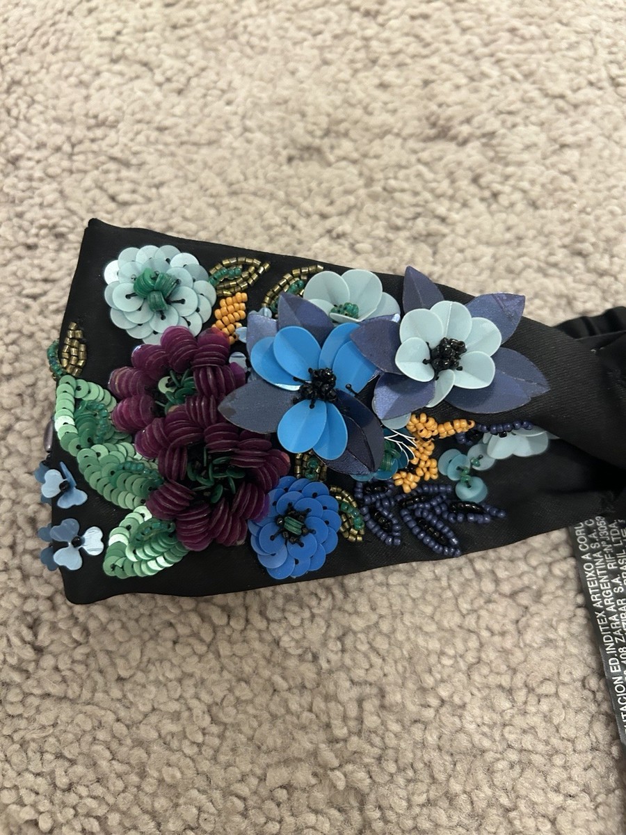zara sequin embroidered headbands✨ ZARA Women main image 4