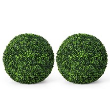 2 PCS Artificial Plant Topiary Ball 19" Faux Decorative Balls for Indoor Outdoor