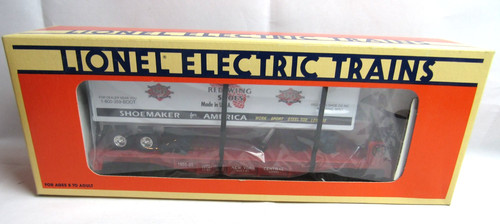 Zapatos Lionel Trains escala O ala roja vagón plano con remolque #6-16953 nuevos en caja | Zustand: New