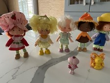 Strawberry Shortcake  Friends Dolls 1980s Original Vintage Lot Of 7