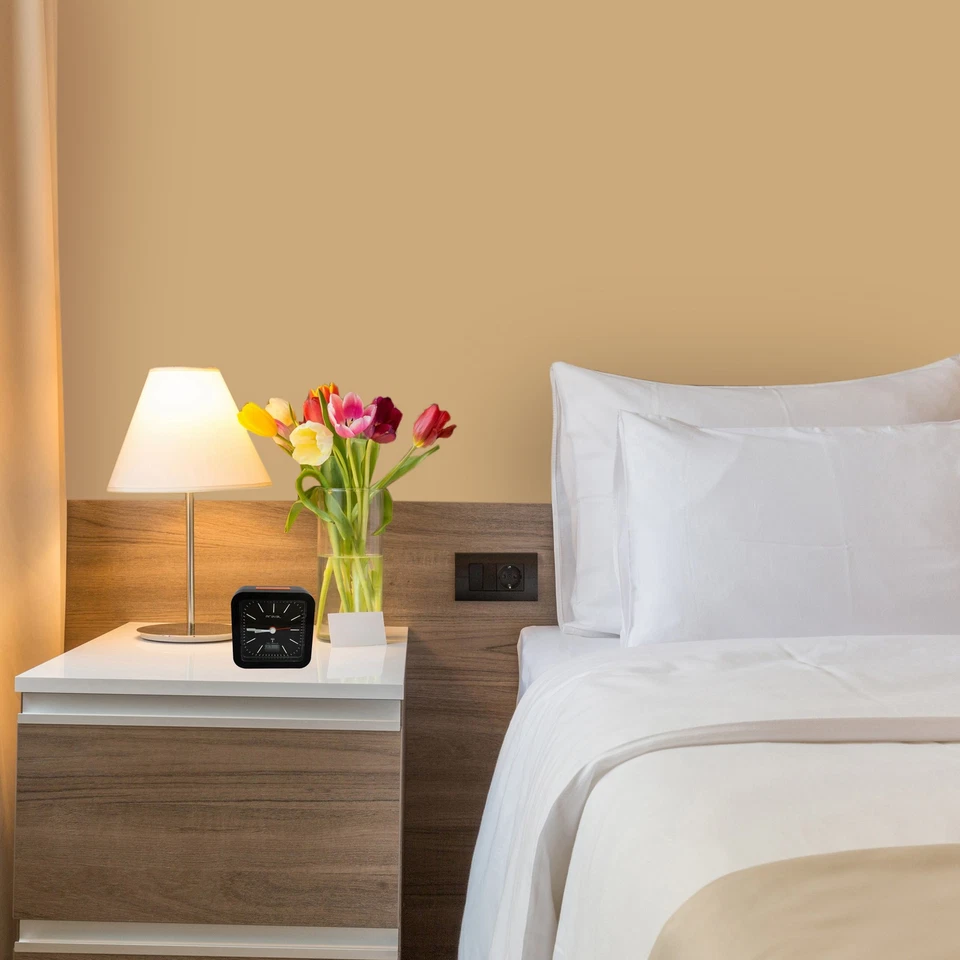 Miraval Funkwecker mit Digitaler Datumsanzeige Temperatur Geräuschlos Reisewecke - Bild 3 von 4