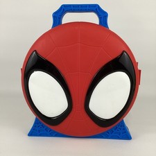 Marvel Spider His Amazing Friends Action Launch Carry Case Vehicle Storage Toy