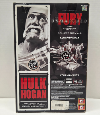 HULK HOGAN - WWF WWE Jakks Pacific Unmatched Fury Platinum Edition