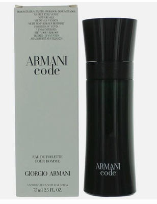 #ad #ad Armani Code by Giorgio Armani 2.5oz Men Eau de Toilette Testeur box $37.00