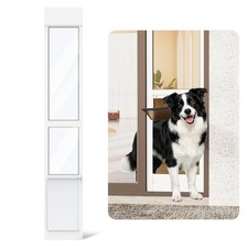 YGNNJY Dog Door for Sliding Glass Door, Adjustable Height 75 4/5" to 80 3/10"...