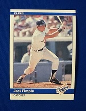 1984 FLEER #99 JACK FIMPLE ROOKIE CARD LOS ANGELES DODGERS NM-MT OR BETTER. rookie card picture