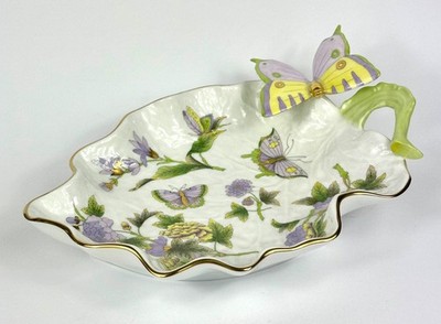 Herend-Schale-Royal Garden-Schmetterling-Blumen-Goldrand-TOP Zustand-Art. 7244