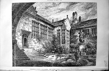 Old Hoghton Tower Lancashire Inner Court Langham Architecture 1890 Bu Victorian