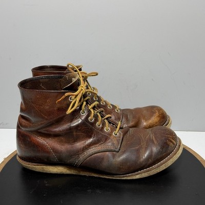 靴 RED WING 9111 9.5 D made in USA Red Wing 9111 Boots Men Size 10 D Heritage Round Toe Brown Leather
