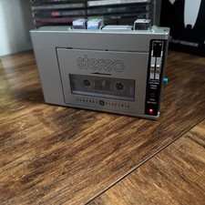 1981 Vintage General Electric Model 3-5270 Stereo Cassette Player Works W/Case