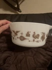 Vintage Pyrex Early American #32 Eagle Rooster WeathervaneMixing Bowl 1.5 Qt
