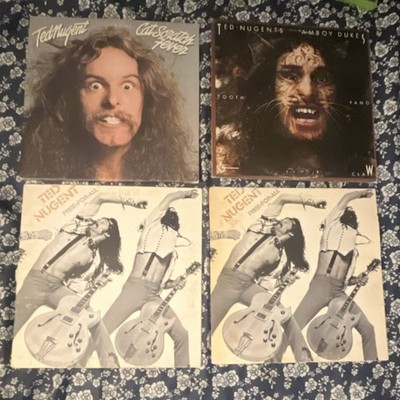 Ted Nugent~  Cat Scratch Fever/ Free-For-All & Tooth Fang  Vinyl NEAR MINT MEDIA