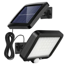 Outdoor Solar Lights Solar Barn Light Outdoor 56 LED 700Lum Shed Light Solar ...