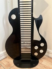 Guitar Metal CD Rack In Black With Stand Holds Up To Over 50 CD’s 