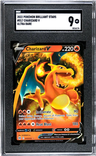 Charizard V graded SGC 9 for sale on eBay