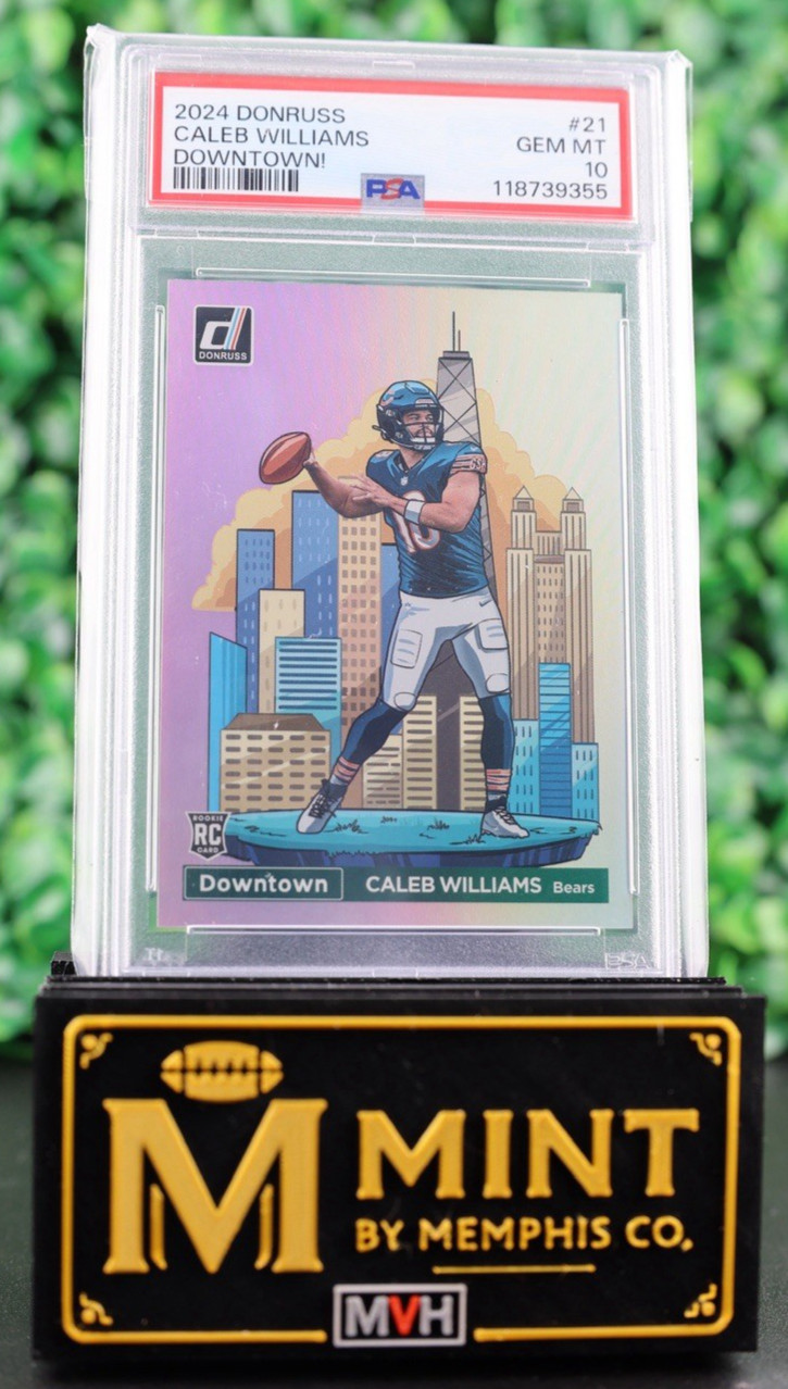 Caleb Williams 2024 Panini Donruss Optic Downtown! #21 RC Bears PSA 10 Gem Mint