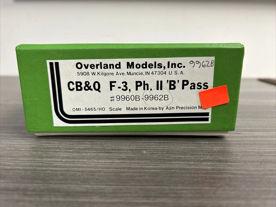 Overland Models HO Brass OMI-5466 F-3/B Ph. II Diesel Locomotive CB&Q *Used/LN! - Image 2 of 4