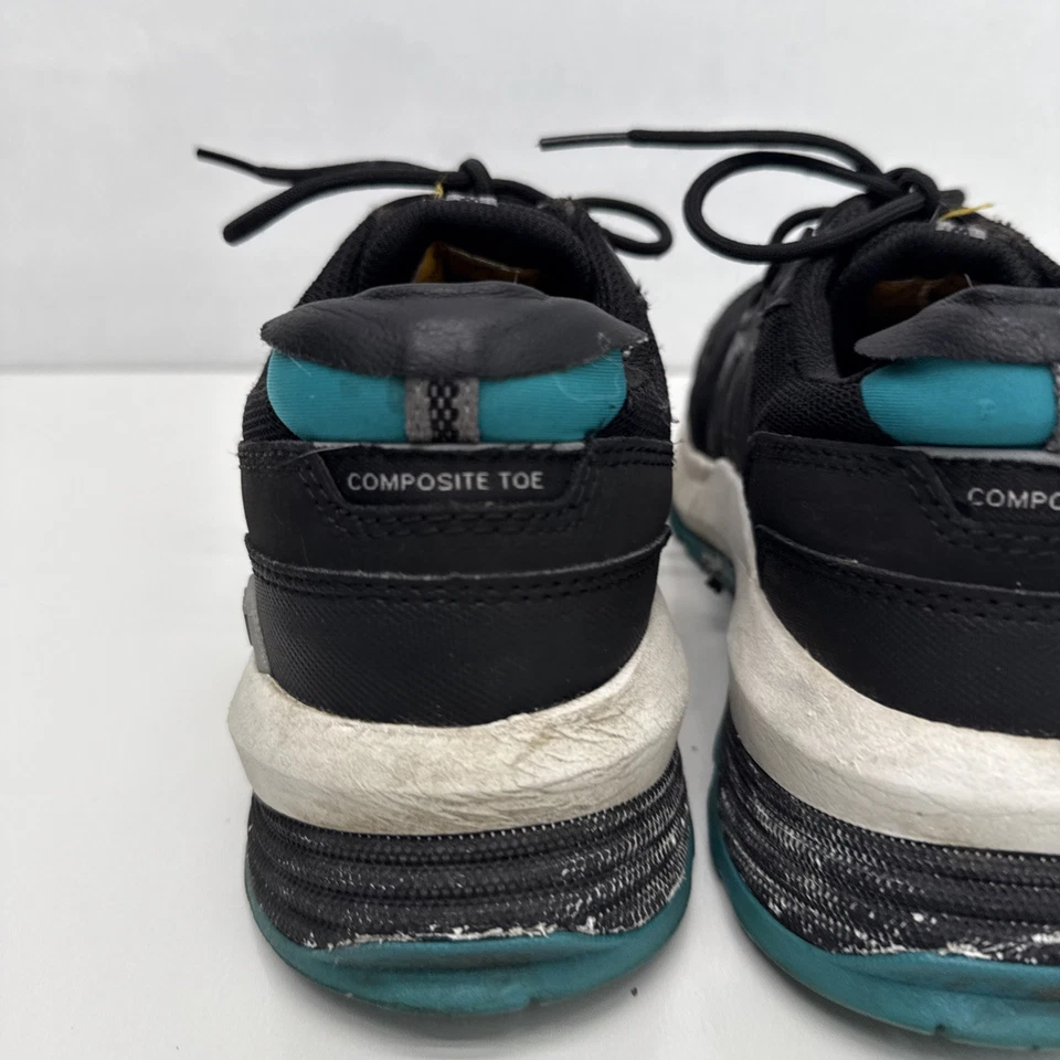 Zapatillas deportivas de trabajo de seguridad con puntera compuesta negra/azul Caterpillar para mujer talla 9 Foto 3 de 4