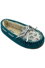 Minnetonka Kids Girl's Cassie Slipper Turquoise