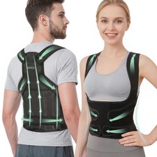 KAJICOO Posture Corrector for Women Men, Back Brace Adjustable Full Large