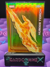 2026 Topps Chrome Marvel Human Torch Gold Refractor /50 #51