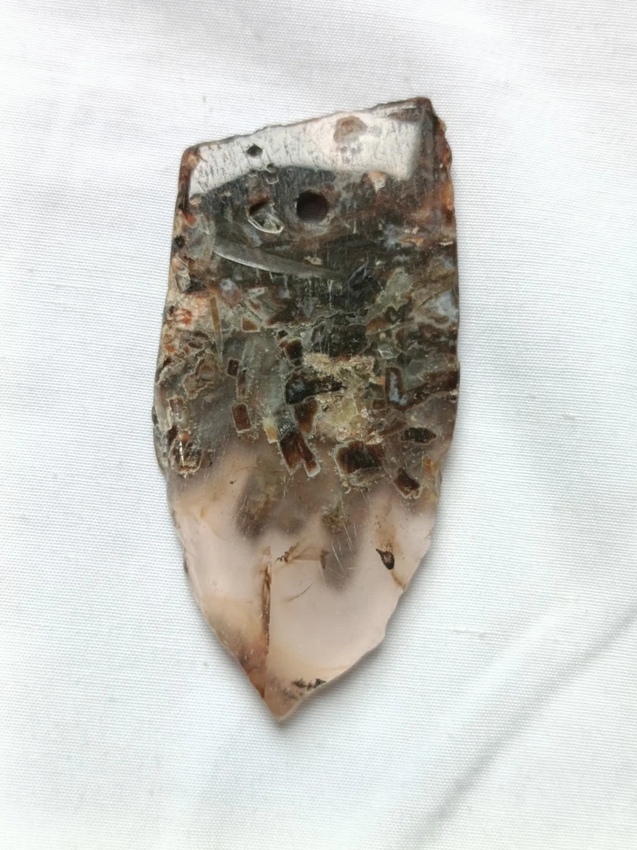 Палочка агат полированный грубый ломтик подвеска 59 X 31 X 5 мм 1 изделие для изготовления ювелирных изделий  - Изображение 3 из 4