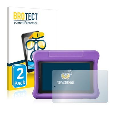 2x Display Schutz Folie für Amazon Fire 7 Kids Edition 2019 (9. Gen.) Zubehör