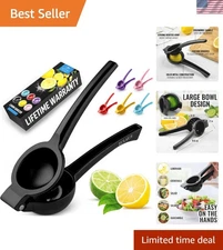 Dishwasher Safe Black Lemon Squeezer - Zulay's  Manual Citrus Press