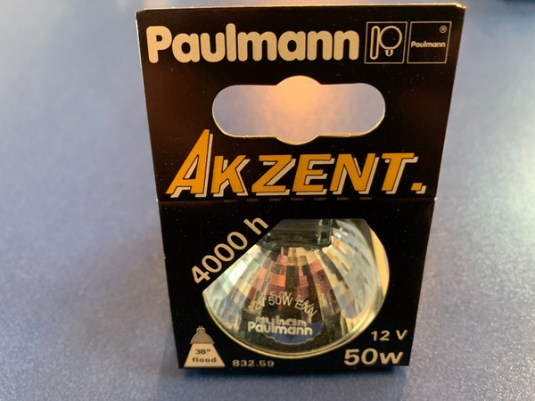 Paulmann Halogenlampe 832.59 Akzent 12V 50W Flood 38º GU5,3 Halogen 4.000H-image