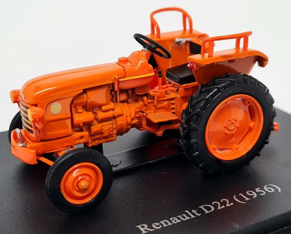 Hatchette 1/43 - Renault D22 1956 Orange Diecast & Plastic model Farm tractor - Image 3 of 4