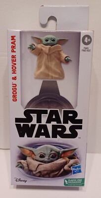 Star Wars Grogu The Child 6'' & Hover Pram Action Figure Disney Hasbro Rare Toy