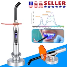 Dental Wireless Cordless LED Cure Curing Light Lamp 2000mw 5W Tool Resin Cure US