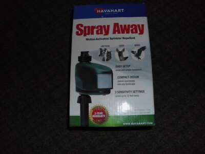 HAVAHART Spray Away Motion Activated Sprinkler Repellent, NEW