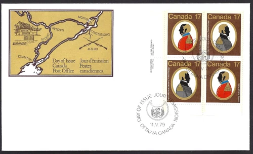 🍁Canada  #819/820 LLpb    "CANADIAN COLONELS"   Brand New  1979 First Day Cover