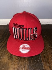 Chicago Bulls New Era 9Fifty Hardwood Classics Snapback Hat/Cap NBA Black Red