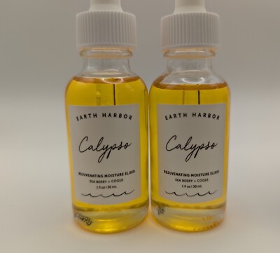 Earth Harbor Calypso Moisture Elixir Sea Berry+ COQ10 1oz 30ml (2-Pack, NEW)