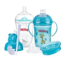 Nuby 6 Stage 360 Plus 6-stage Bottle To Cup Kit New 