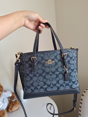 バッグ Coach Mollie Tote 25 Signature Chambray s-l400.jpg