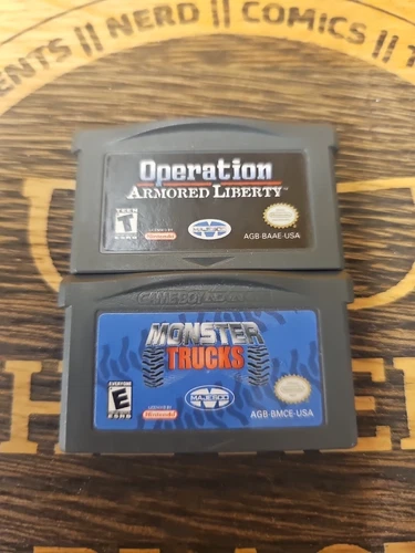Operations And Monster Trucks! Nintendo Gameboy Advance GBA Games Lot Tested.