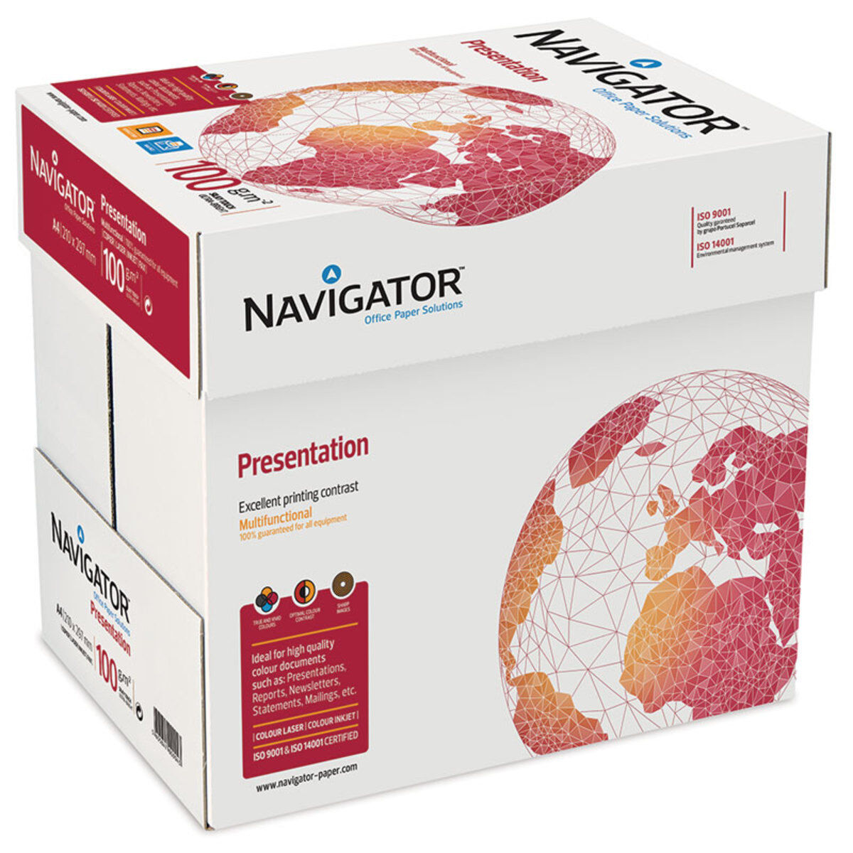 Navigator Presentation A4 100gsm White Box of Paper 2500 sheets