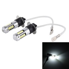2PCS H3 LED Fog Driving Light Bulbs 4014 Conversion Kit Super Bright 6000K White