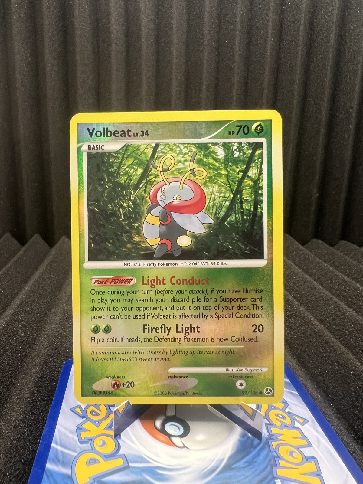 Volbeat 92/106 - Reverse Holo - Great Encounters Pokemon Card LP