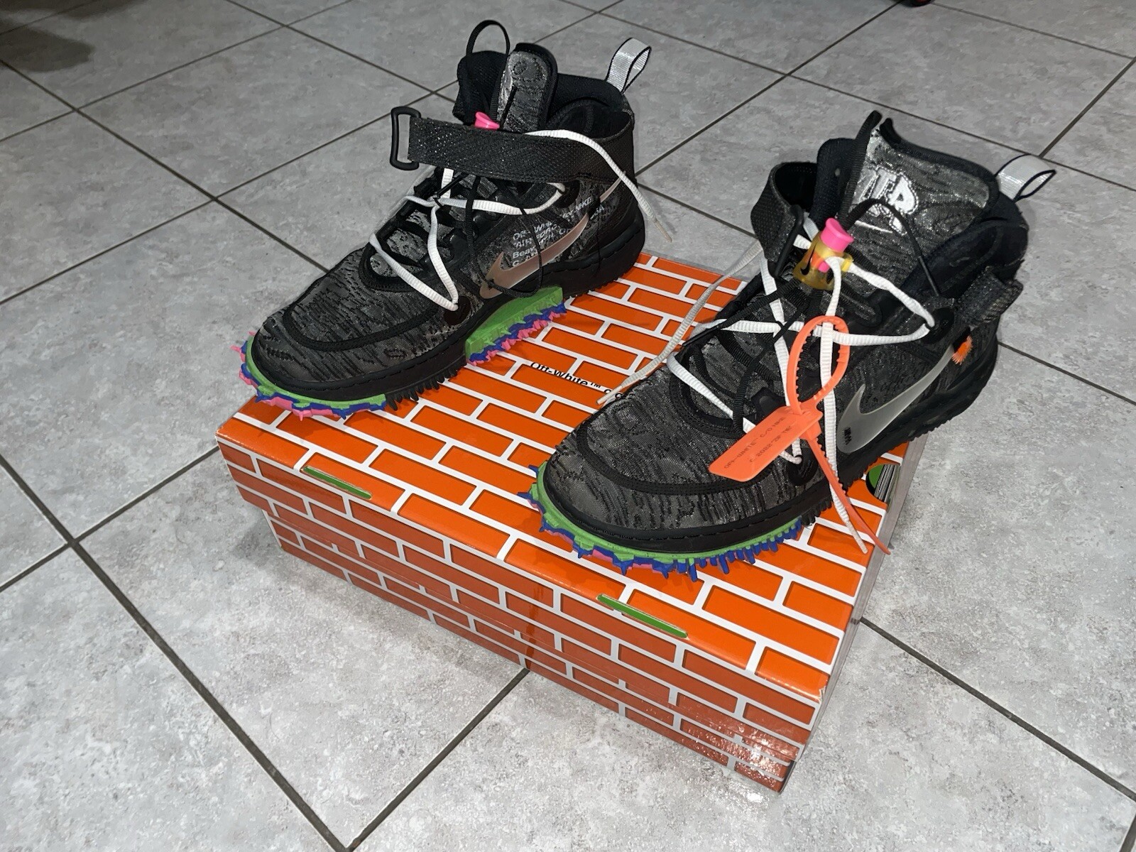 OFF WHITE X NIKE Sneakers NIKE X OFF WHITE Air Force Nere Taglia 44 5