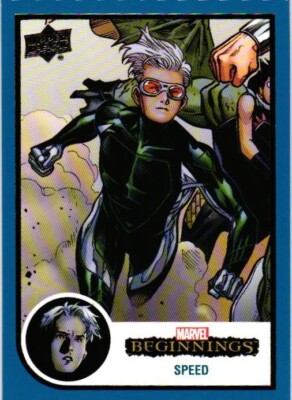 SPEED BLUE BASE #151 2023-24 UD Marvel Beginnings Volume 2 Series 1